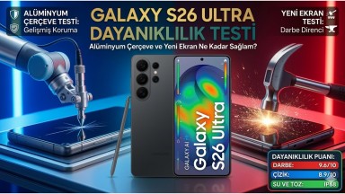 Galaxy S26 Ultra dayanıklılık testinde: Alüminyum çerçeve ve yeni ekran ne kadar sağlam?
