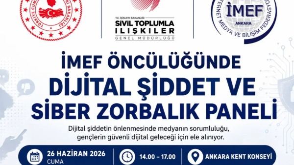 İMEF, İçişleri Bakanlığı desteğiyle Ankara'da siber zorbalıkla mücadele programı düzenliyor