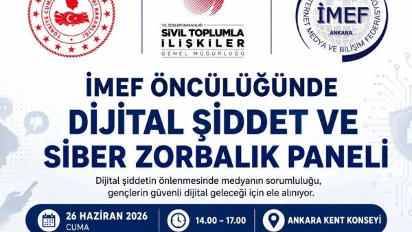İMEF’in İçişleri Bakanlığı desteğiyle Ankara’da siber zorbalık projesi programı netleşti