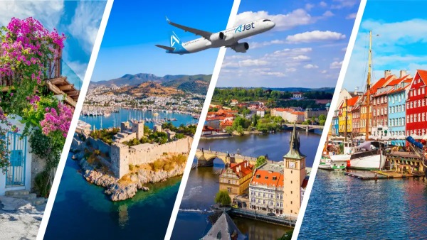 AJet, Bodrum’u üçüncü operasyon üssü yaparak haftada 17 direkt uçuşla 13 Avrupa kentine bağlanacak