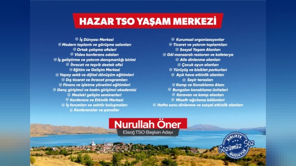 Elazığ’da Hazar TSO Yaşam Merkezi Projesiyle İş Dünyasına Çok Fonksiyonlu Alan