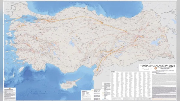 Türkiye Diri Fay Haritası-2026, MTA ve AFAD iş birliğiyle güncellendi