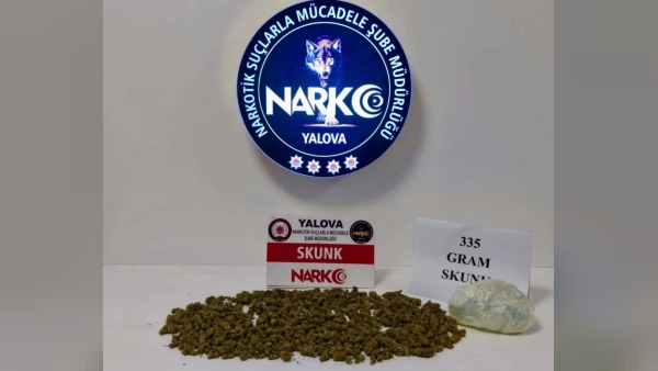 Yalova’da 335 gram uyuşturucu ele geçirildi, 2 kişi gözaltına alındı