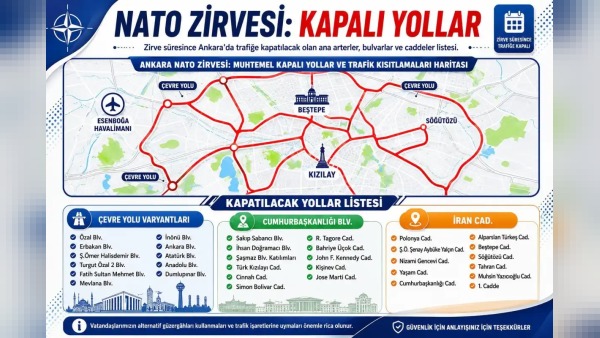 36'ncı NATO Zirvesi için Ankara'da 28 Haziran-10 Temmuz arası geniş güvenlik ve trafik tedbirleri