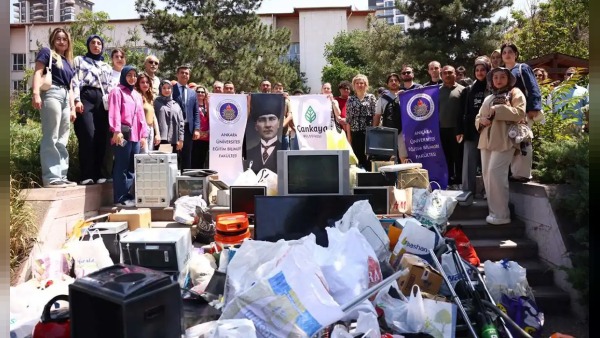 Çankaya’da 47 bin 420 kilo elektronik atık geri dönüşüme kazandırıldı, 430 bin lira ekonomiye katkı sağlandı