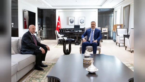 NATO Ankara Zirvesi öncesi Hakan Fidan, Maksut Yüksek’i Bakanlıkta kabul etti