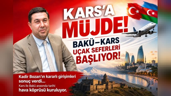 Bakü–Kars uçuşları 30 Temmuz’da başlıyor: AZAL–KTSO protokolü