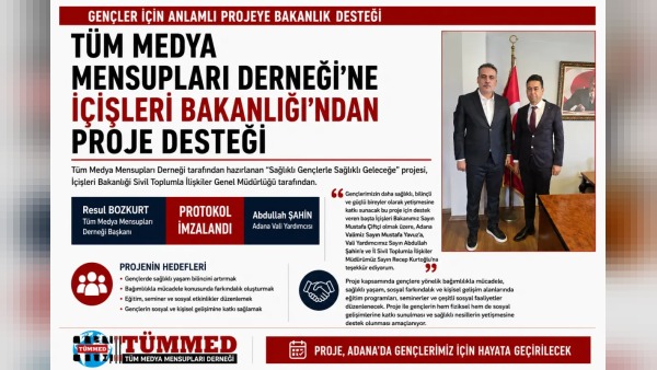 Adana’da “Sağlıklı Gençlerle Sağlıklı Geleceğe” destek protokolü imzalandı