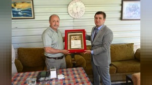 Şehit Yusuf Ergün’ün babasına Kırıkkale Valisi Şehadet Belgesi verdi