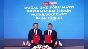 Türkiye ile KKTC deniz altı doğal gaz hattında ilk imzalar atıldı: 101 kilometre