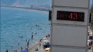 Antalya sıcak hava dalgası: Termometreler 43 dereceyi gördü