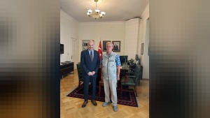 TİMBİR Başkanı Kahraman Riga’da büyükelçi Miroğlu’yla Devr-i Âlem röportajı yaptı
