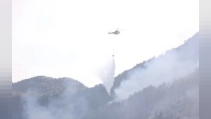 Antalya Akseki’de orman yangınına 9 helikopter 3 uçakla müdahale